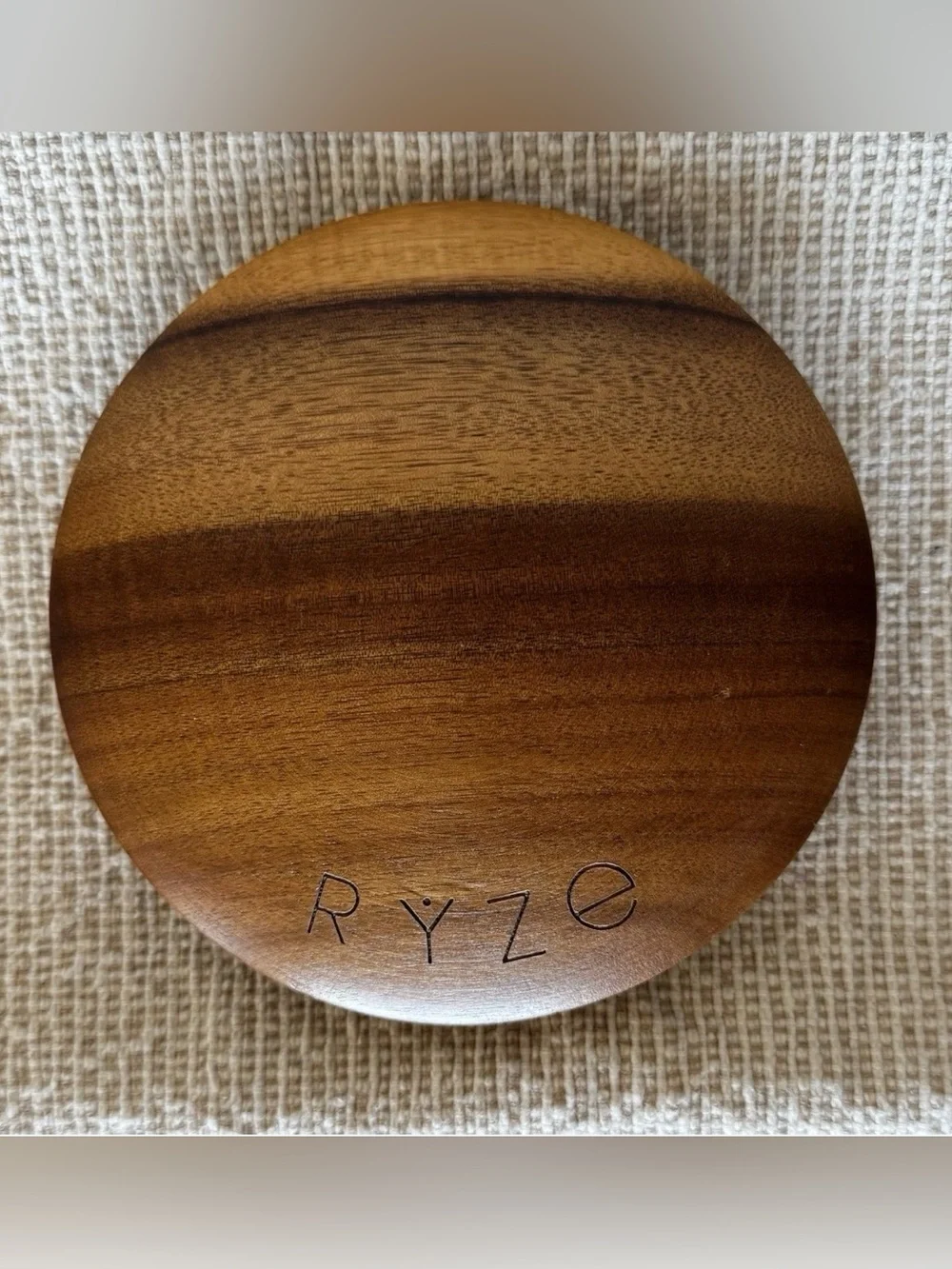 Wooden Coffee Storage Jar Container With Lid 5” Acacia Airtight Canister Wood